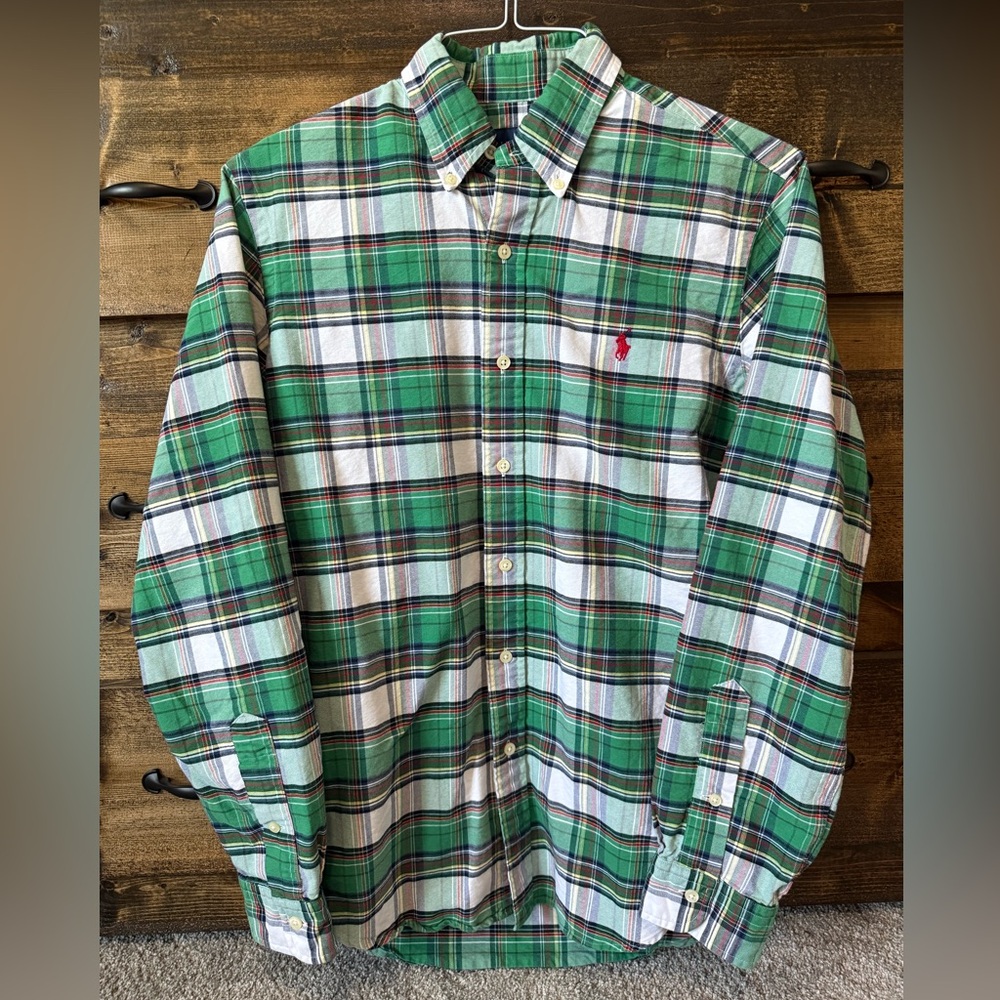 Ralph Lauren Green Plaid Men's Shirt